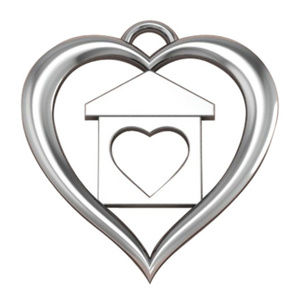 EveryChild Sterling House with Open Heart Pendant